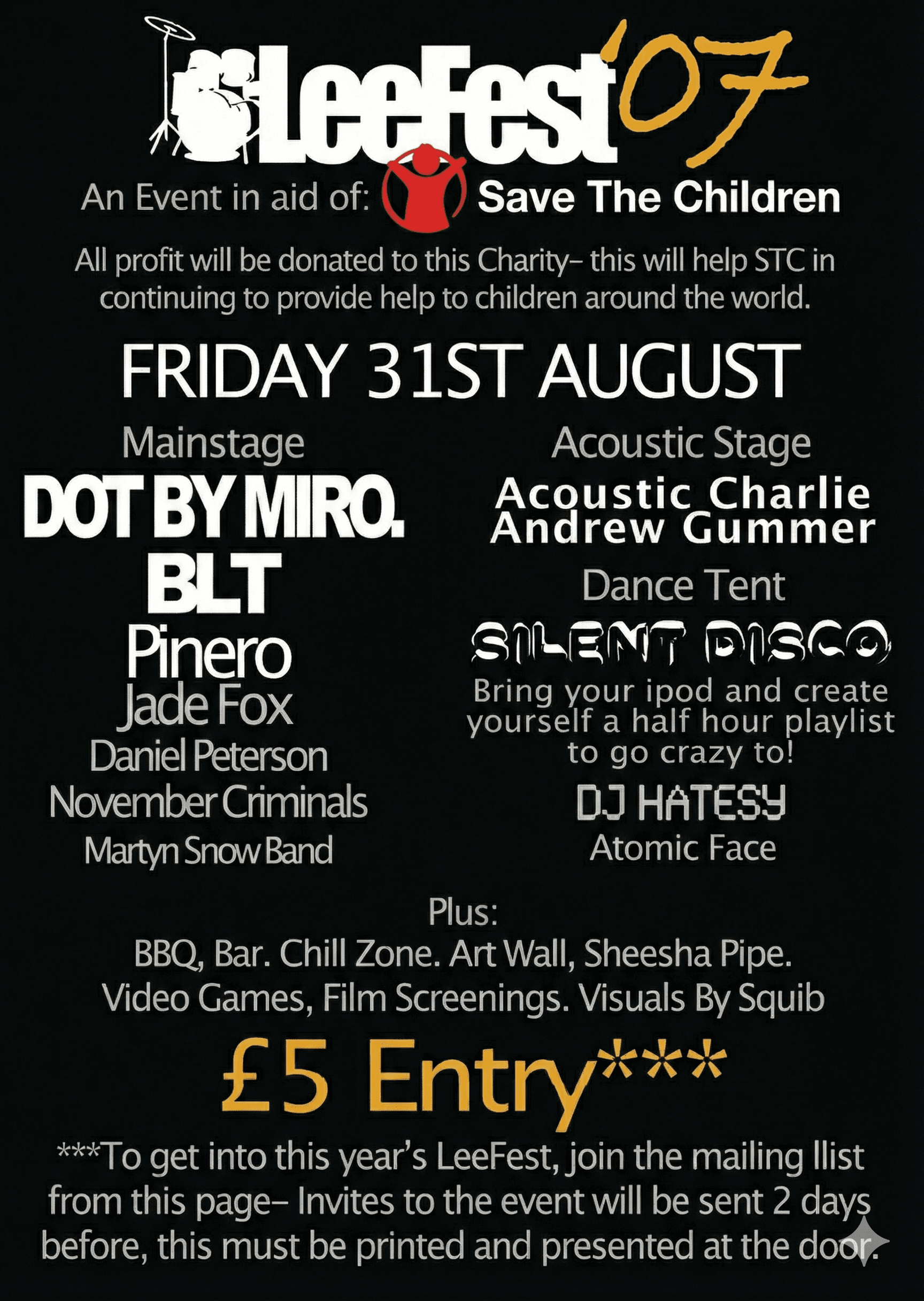 LeeFest 2007 poster