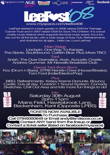 LeeFest 2008 poster
